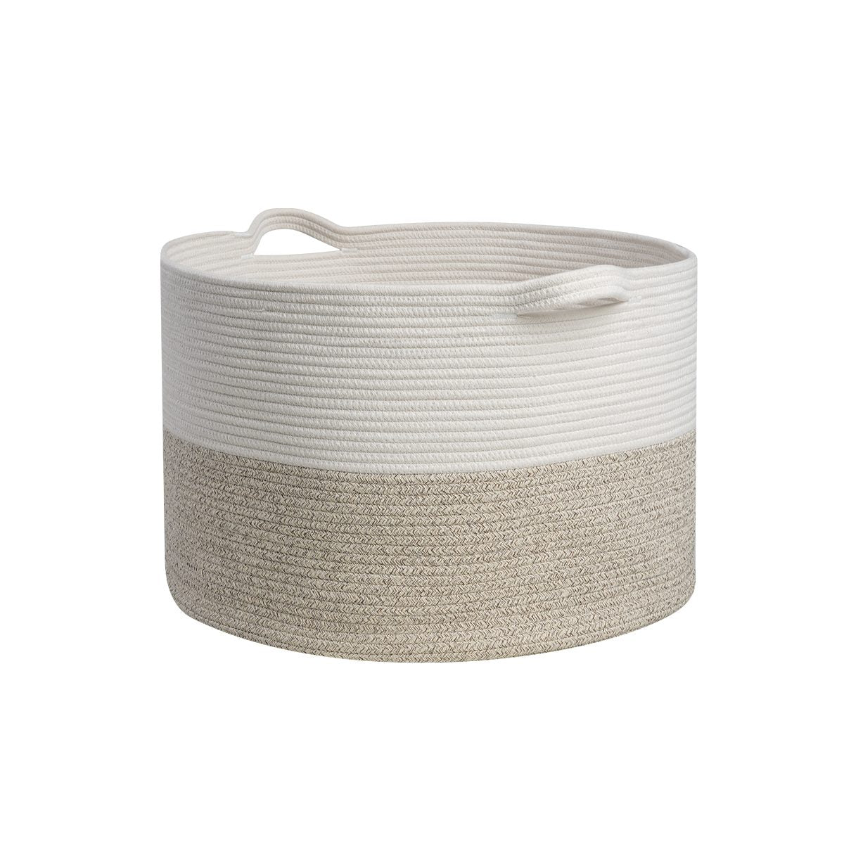 Woven Storage Basket Cotton Rope Basket with Handles