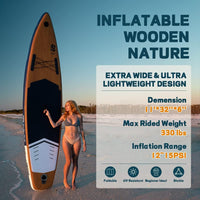 Inflatable Paddle Board with Premium Accessories, Wide Paddle Posture, Inflatable Paddle Board for Adults and Youth