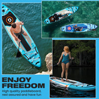 Blue & Orange Premium SUP Board,stand up paddle board 10.6ft Ultra-Light Inflatable Paddle Board for Family & Yoga - Eco-Friendly Design with Pump &Backpack