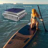 Inflatable Paddle Board with Premium Accessories, Wide Paddle Posture, Inflatable Paddle Board for Adults and Youth