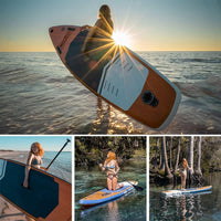 Inflatable Paddle Board with Premium Accessories, Wide Paddle Posture, Inflatable Paddle Board for Adults and Youth