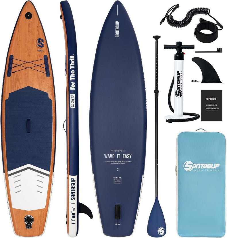 Inflatable Paddle Board with Premium Accessories, Wide Paddle Posture, Inflatable Paddle Board for Adults and Youth