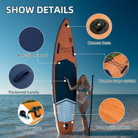 Inflatable Paddle Board with Premium Accessories, Wide Paddle Posture, Inflatable Paddle Board for Adults and Youth