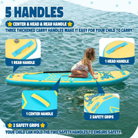 Kids Paddle Board with SUP Accessories, Child Paddle Board Durable, Lightweight, Stable Design, Wide Non-Slip Deck, 7.6ft 8ft 9.6ft Inflatable Paddle Boards for Kids & Youth