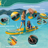 Kids Stand Up Paddle Board with Inflatable SUP Accessories, Durable, Lightweight, Wide Stable Design, Non-Slip Comfort Deck,Inflatable Paddle Board for Kid & Youth